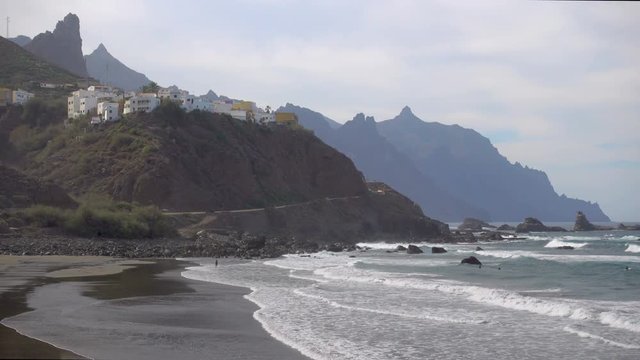 
Rocky coast and Almaciga beach in Tenerife, The Canaries