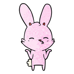 curious bunny cartoon
