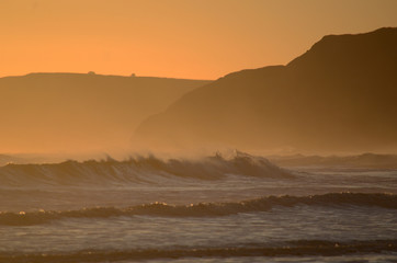 Sea cliffs in England