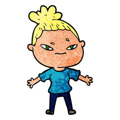 cartoon woman