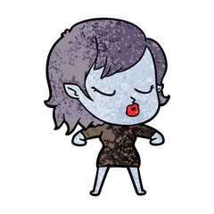 cute cartoon vampire girl