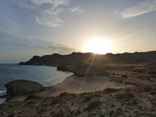 La playa de Mónsul y los Genoveses en Cabo de Gata (Almeria, Andalucia, España) se encuentra en el municipio de Níjar en la localidad de San José.