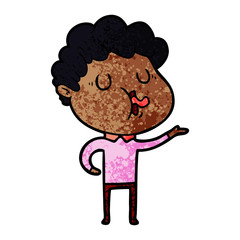 cartoon man singing