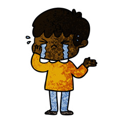cartoon boy crying