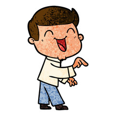 cartoon man laughing