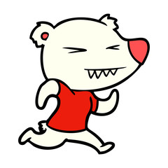 angry polar bear cartoon