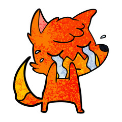 crying fox cartoon