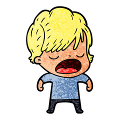 cartoon woman talking