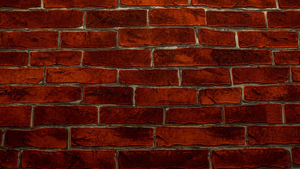 red brick wall texture background