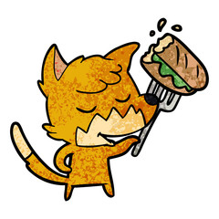 friendly cartoon fox