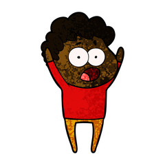 cartoon man gasping in surprise