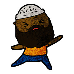 cartoon man with beard