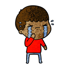 cartoon man crying