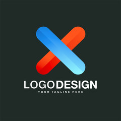 x letter logo design