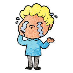 cartoon man crying