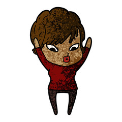 cartoon woman