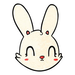 cartoon bunny face