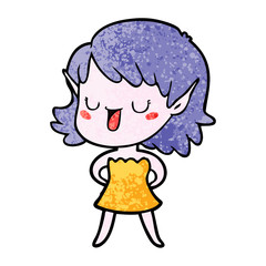 cartoon elf girl