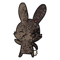 curious bunny cartoon