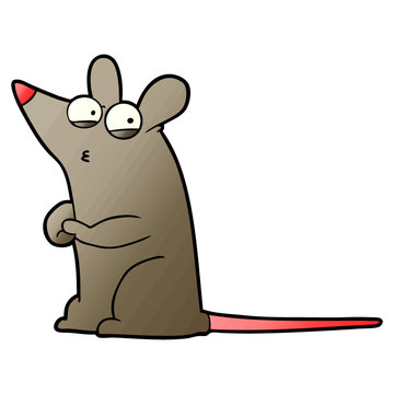 cartoon suspicious mouse