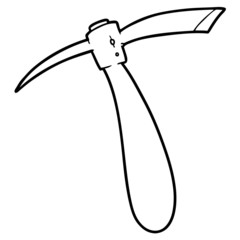 cartoon pick axe