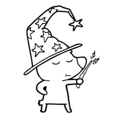 Obraz premium happy cartoon bear giving thumbs up
