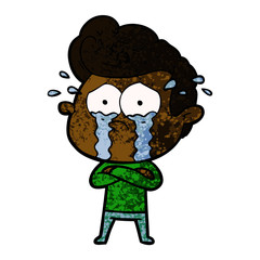 cartoon crying man