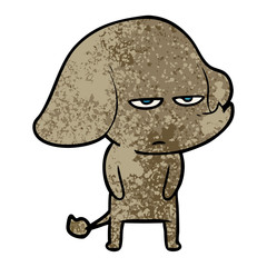 annoyed cartoon elephant