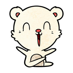 happy polar bear cartoon