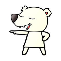 happy polar bear cartoon