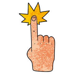 cartoon pointing hand