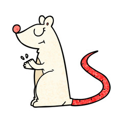cartoon white mouse