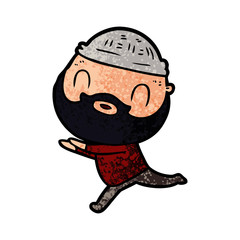 cartoon bearded man