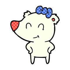 Fototapeta premium polar bear cartoon