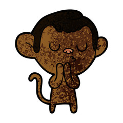 Obraz premium cartoon monkey