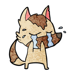 cartoon crying wolf