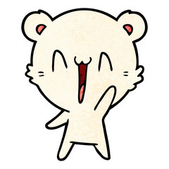 happy polar bear cartoon
