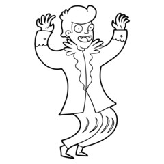 crazy cartoon vampire