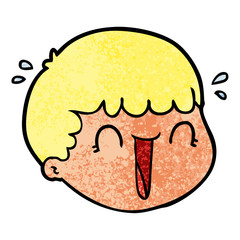 cartoon male face