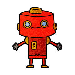 cartoon robot