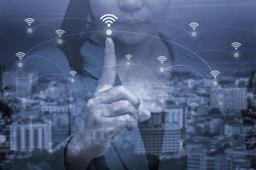 Thailand wifi network connection network.