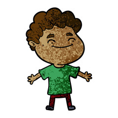 cartoon friendly man