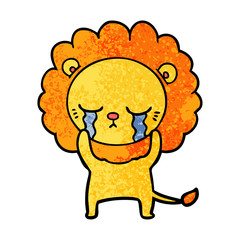 crying cartoon lion