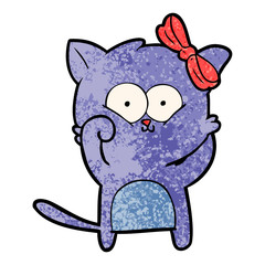 Fototapeta premium cartoon cat