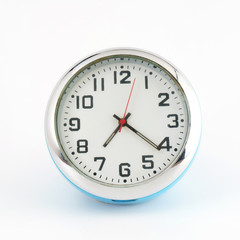 Alarm clock on white background.