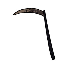 cartoon scythe