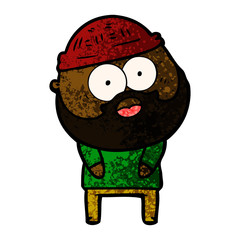 cartoon bearded man