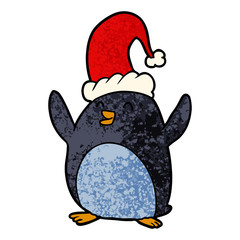 happy christmas penguin