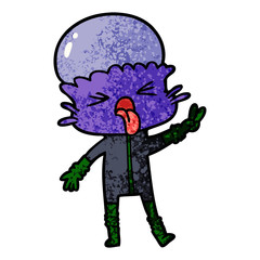 weird cartoon alien