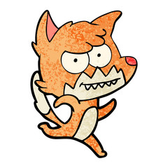 cartoon grinning fox